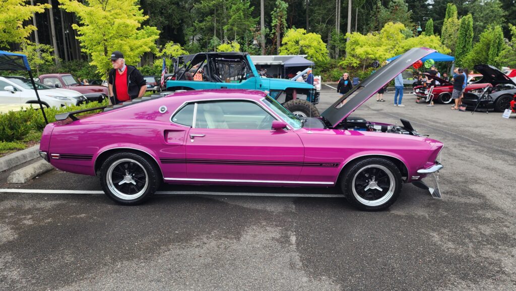 Fuchsia '69 Mustang