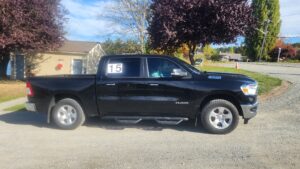 2019 RAM 1500with #15 at rest area